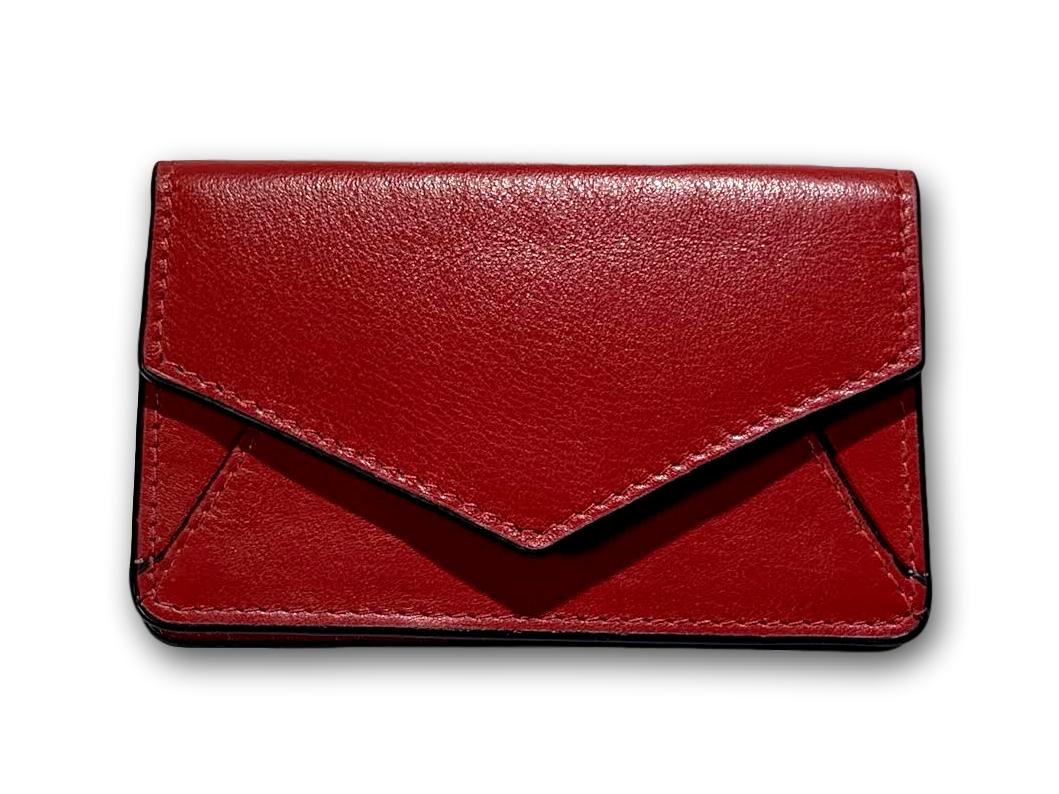 Leather business card holder womens on sale