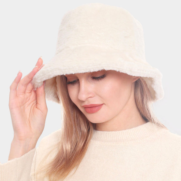 Faux Fur Bucket Hat