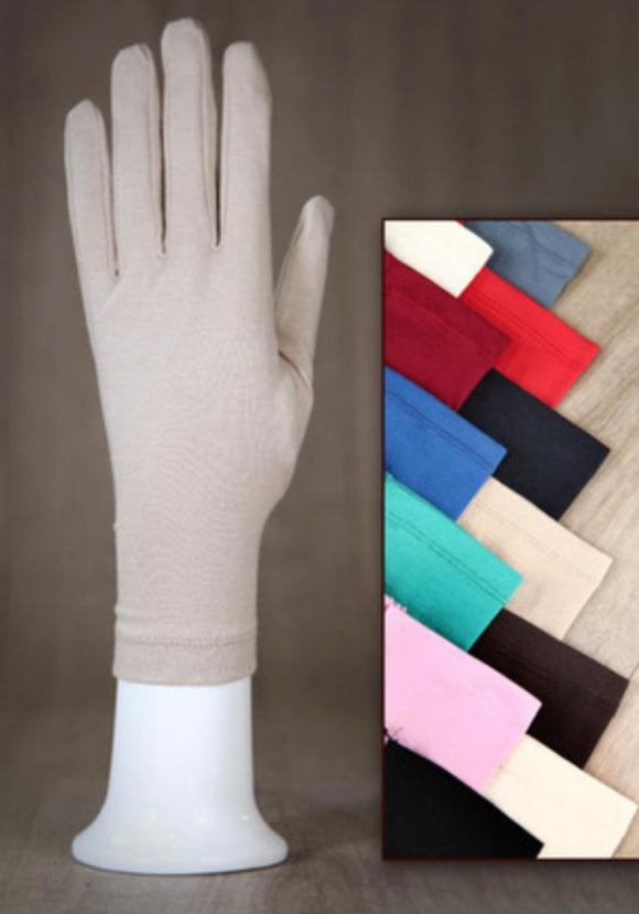 Spring Summer Solid Colors  Cotton  Gloves