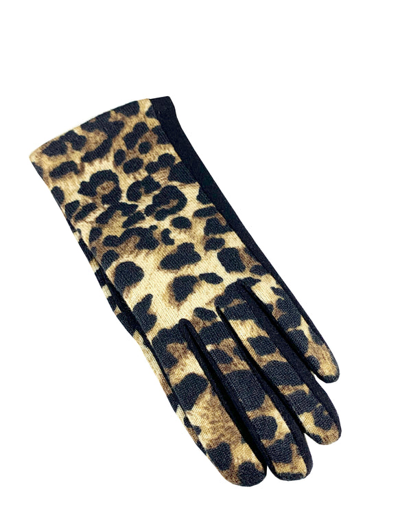 Animal Print Touchscreen Gloves