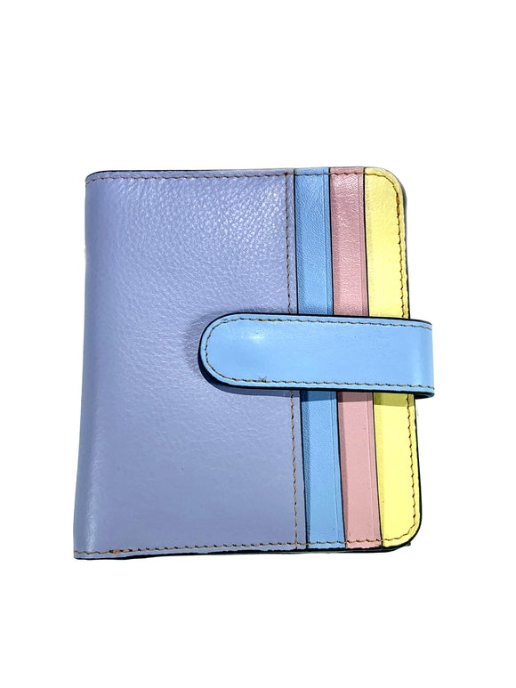 Small Snap Leather Bifold Wallet